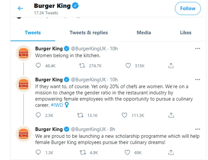 Burger King Fail