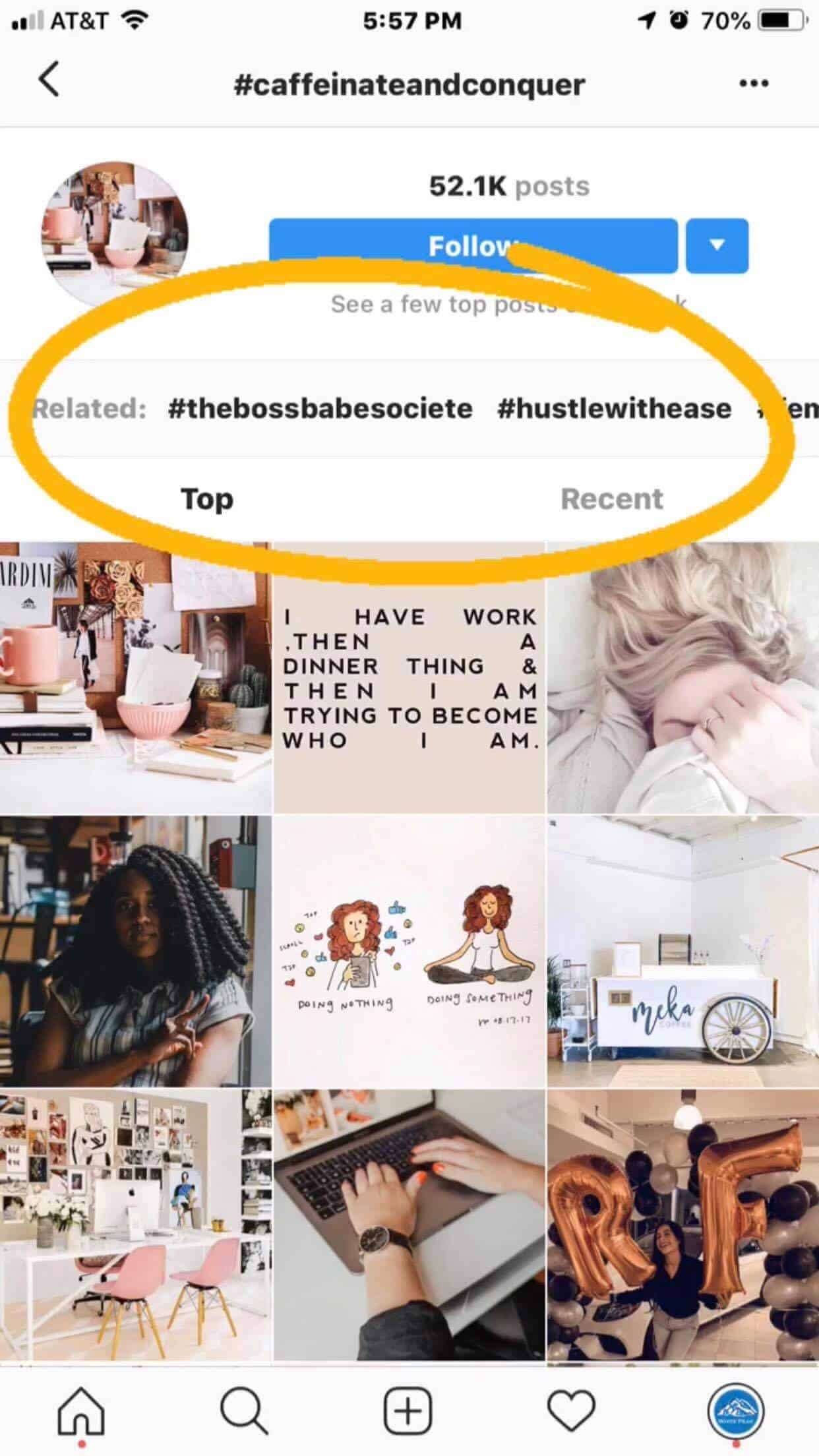 Related Hashtags Instagram
