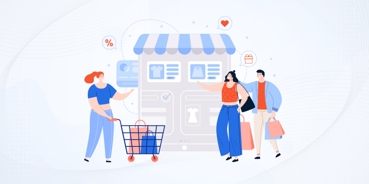 Customers Shopping Online