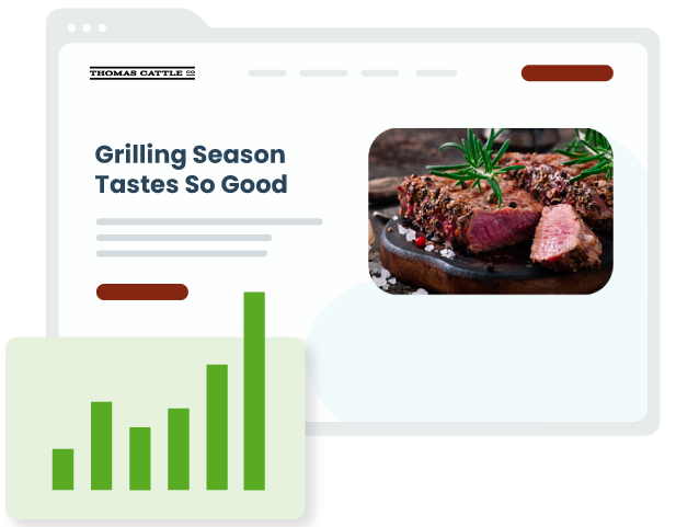 Grilled steak with rosemary and spices