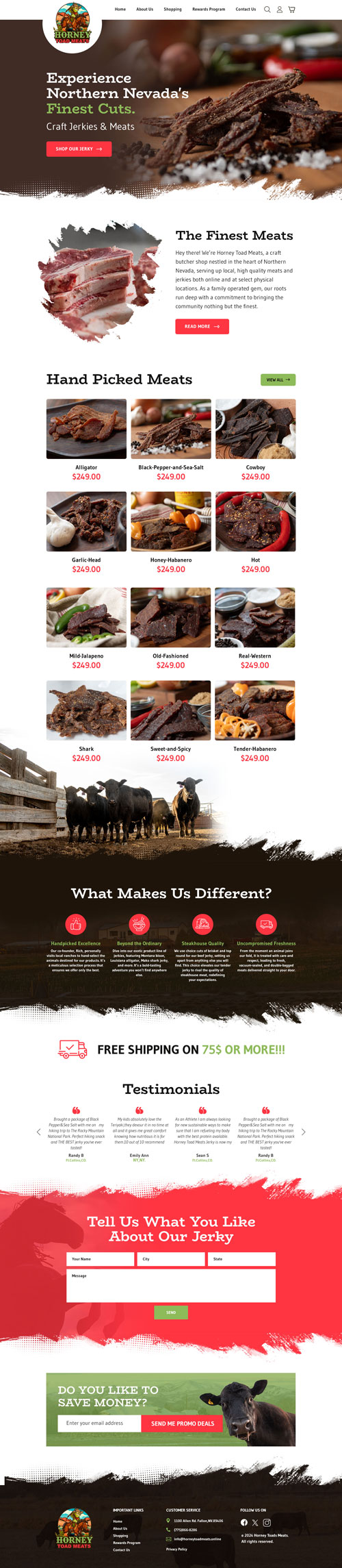 Nevada's finest jerky cuts